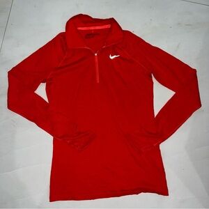 Nike Golf Red Dri-FIT Quarter-Zip Jacket